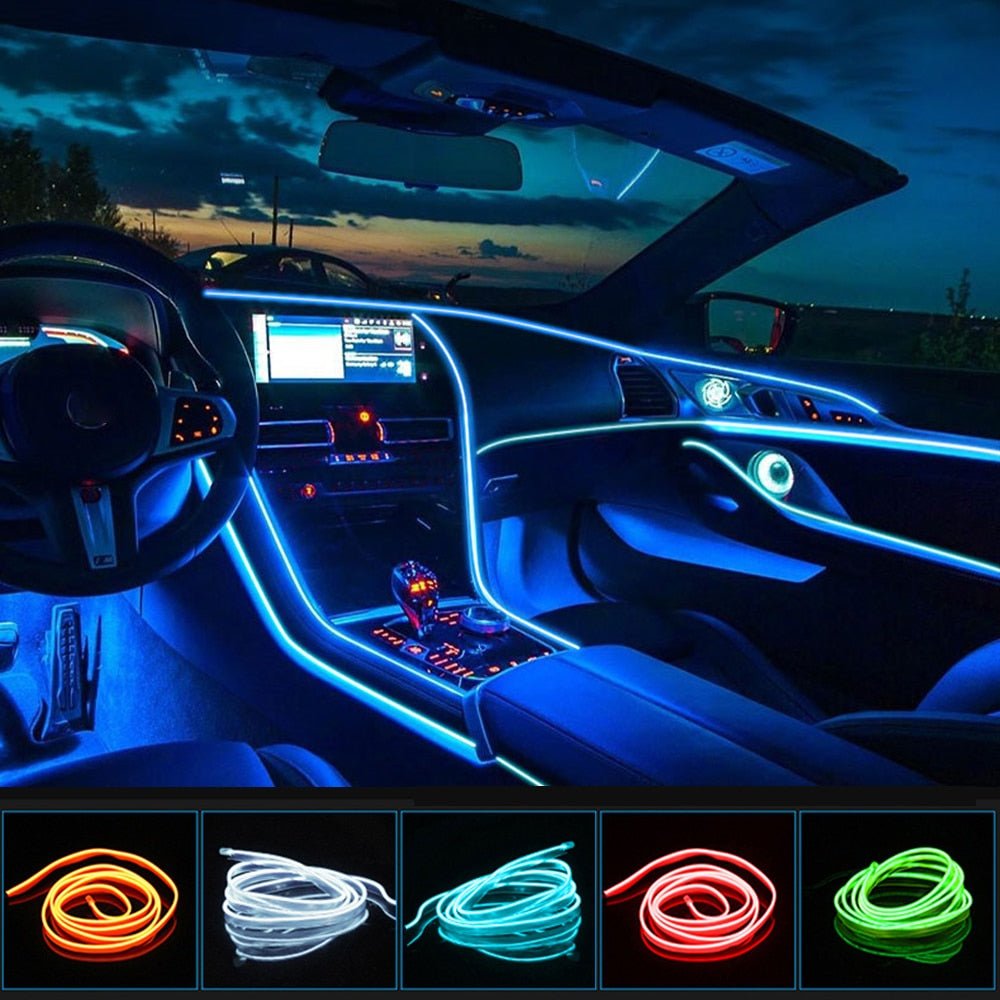 NovaGlow Car Interior LED Light Strip — Customizable Ambient Mood Lighting