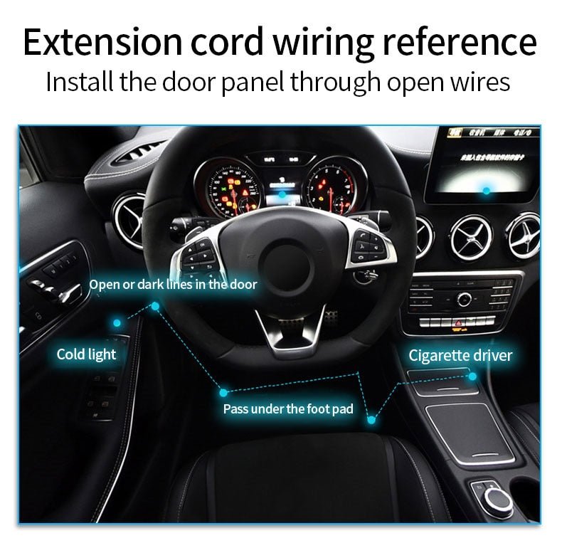 NovaGlow Car Interior LED Light Strip — Customizable Ambient Mood Lighting