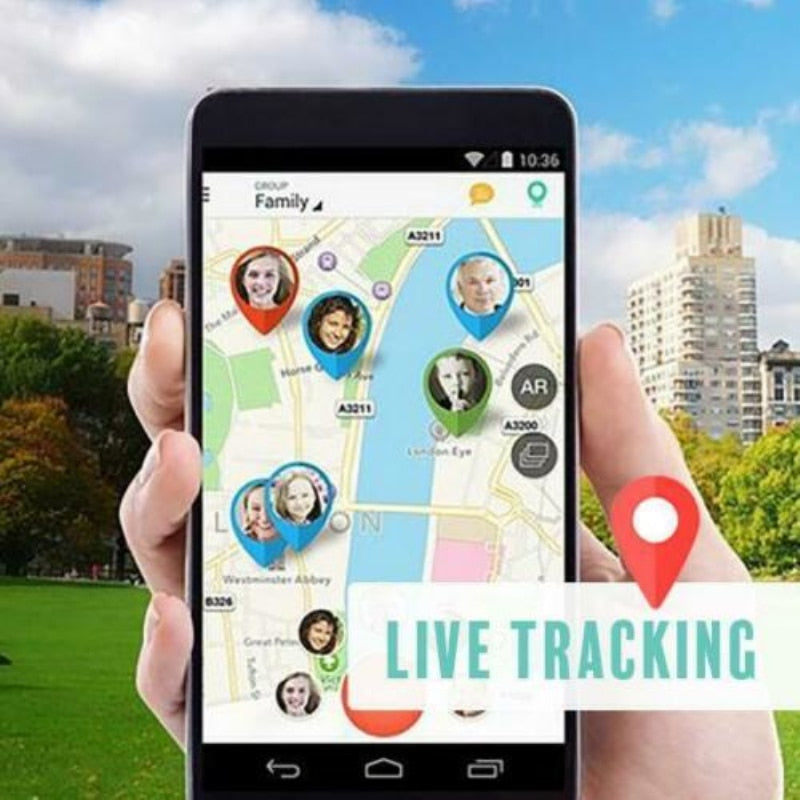 GPS-spårare — plats i realtid, SOS- och geofence-varningar