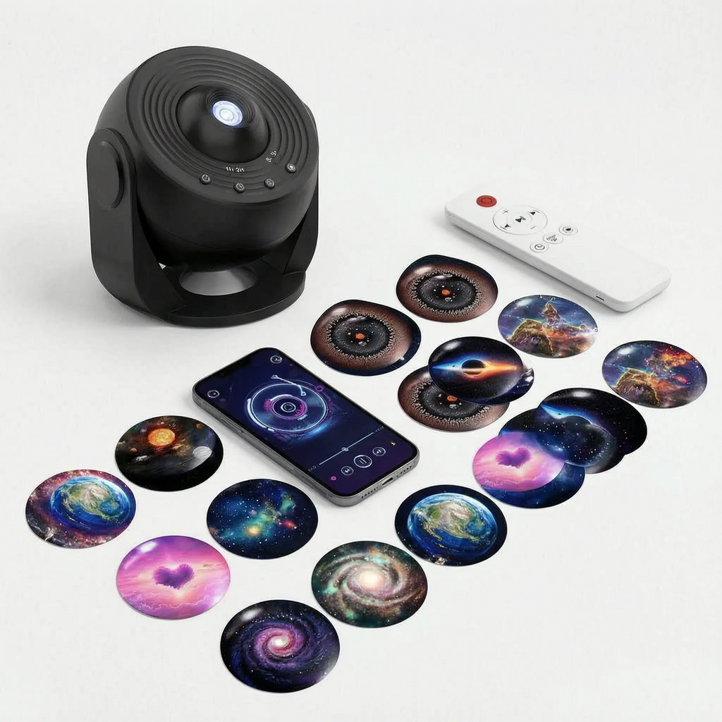 Rotating Galaxy Projector -  Bedroom Night Light - Wildoxy