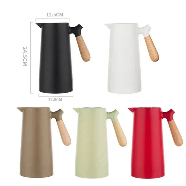1000ml Double-Walled Thermos — Stainless Steel, Hot & Cold