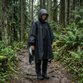 Waterdichte regenponcho met capuchon — 3-in-1-ontwerp