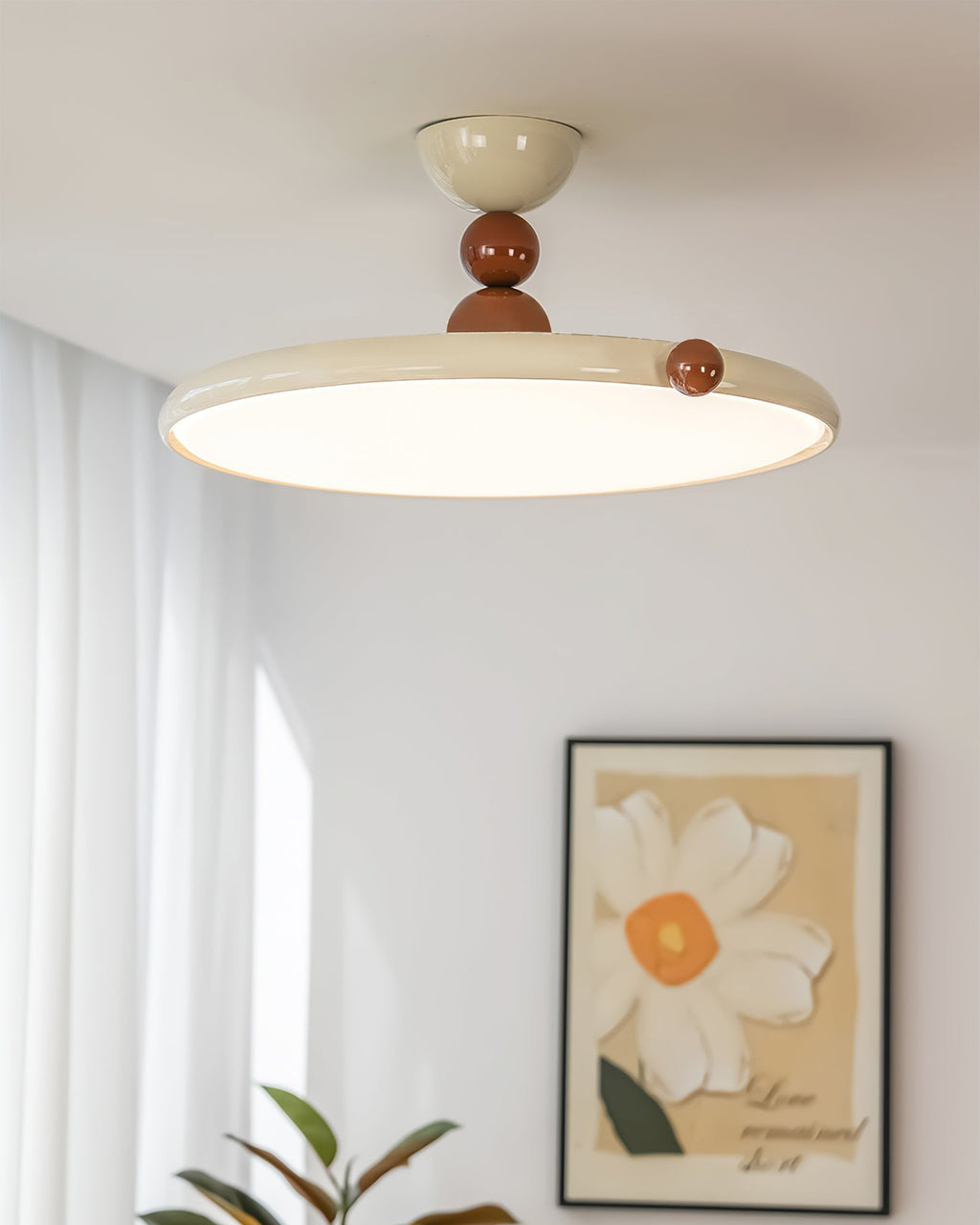 Lunara Acrylic Diffuser Ceiling Lamp — Luxe Finish
