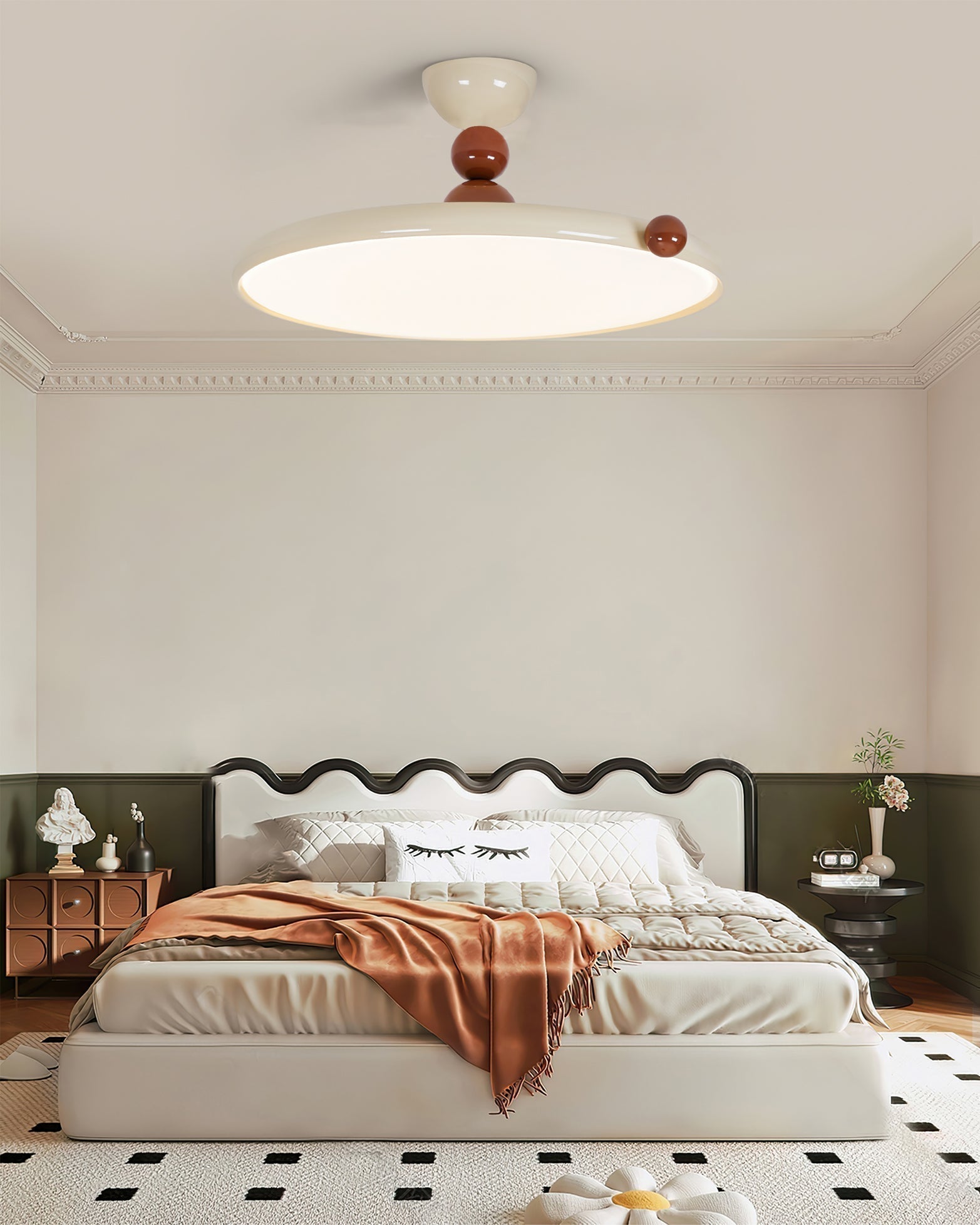 Lunara Acrylic Diffuser Ceiling Lamp — Luxe Finish