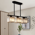 Linear Nordic Chandelier — Multi-Light Glass Pendant Array
