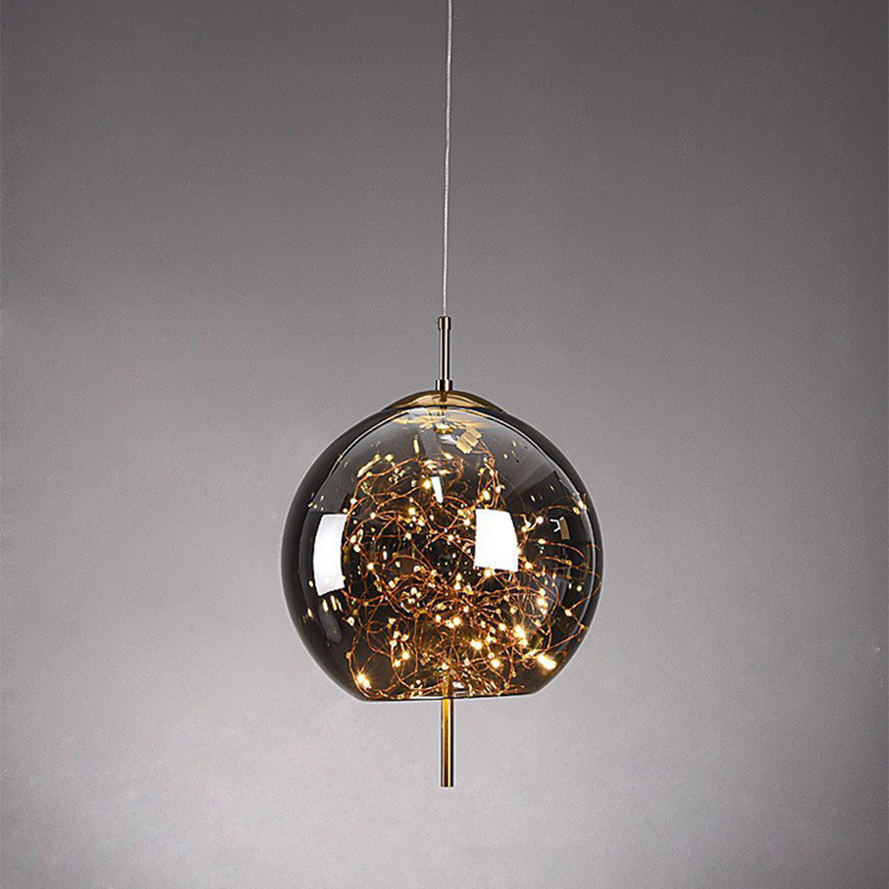 Nordic Luxury Design Glass LED Pendant Light — Sleek Ceiling Fixture