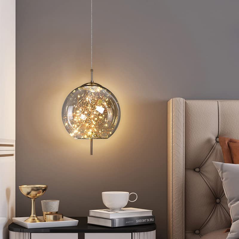 Nordic Luxury Design Glass LED Pendant Light — Sleek Ceiling Fixture