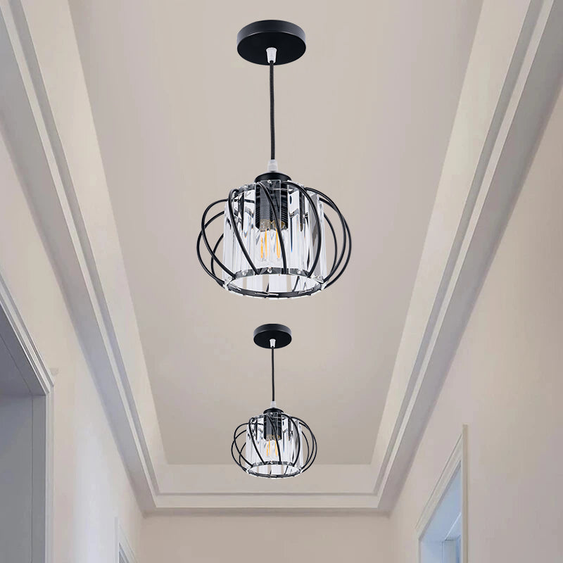 Nordic Glass Globe Pendant Light — Compact Profile, Minimalist Design