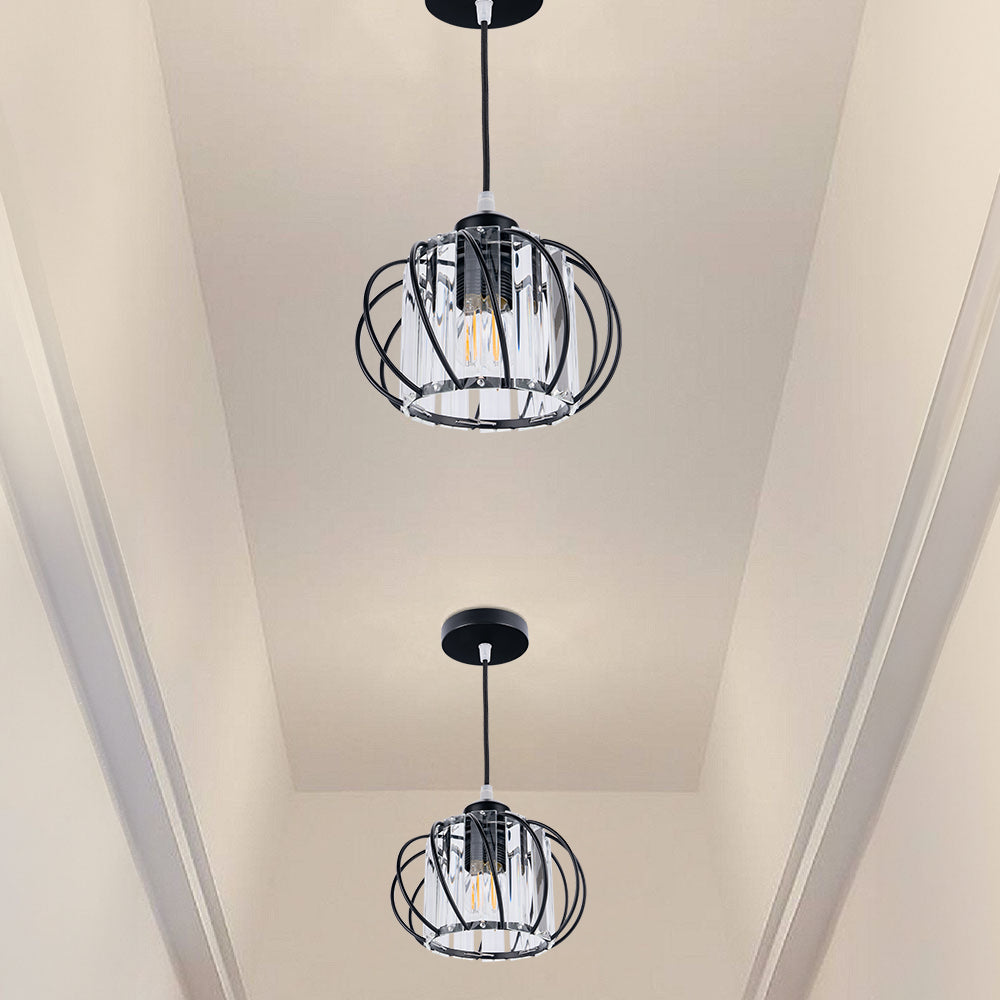 Nordic Glass Globe Pendant Light — Compact Profile, Minimalist Design