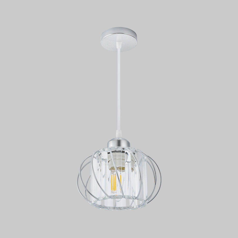Nordic Glass Globe Pendant Light — Compact Profile, Minimalist Design