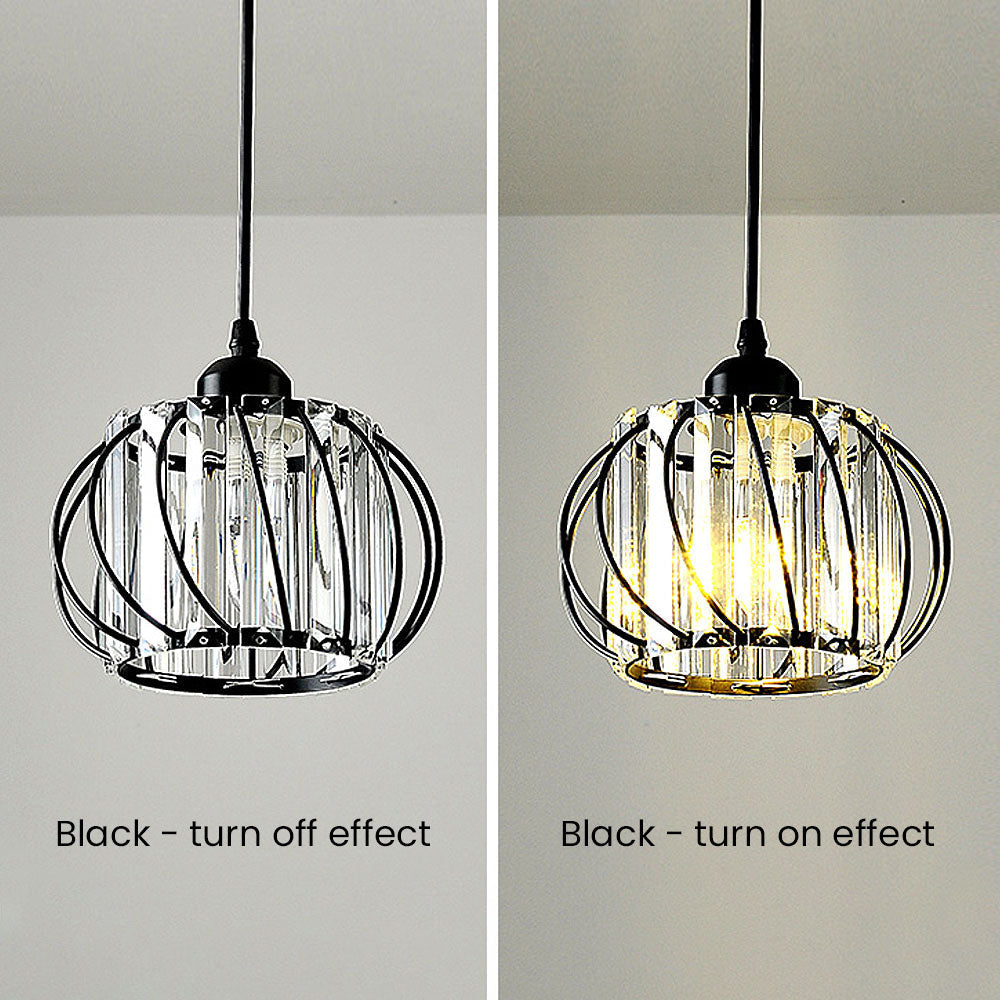 Nordic Glass Globe Pendant Light — Compact Profile, Minimalist Design