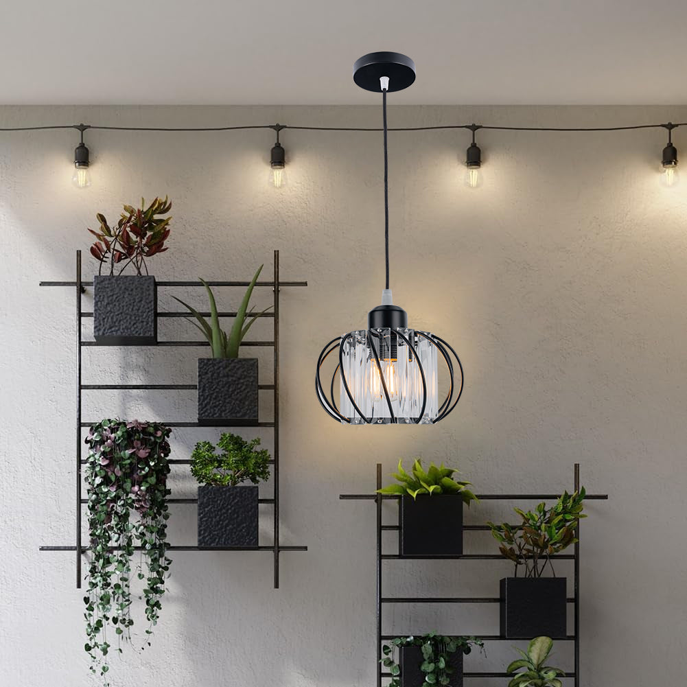 Nordic Glass Globe Pendant Light — Compact Profile, Minimalist Design