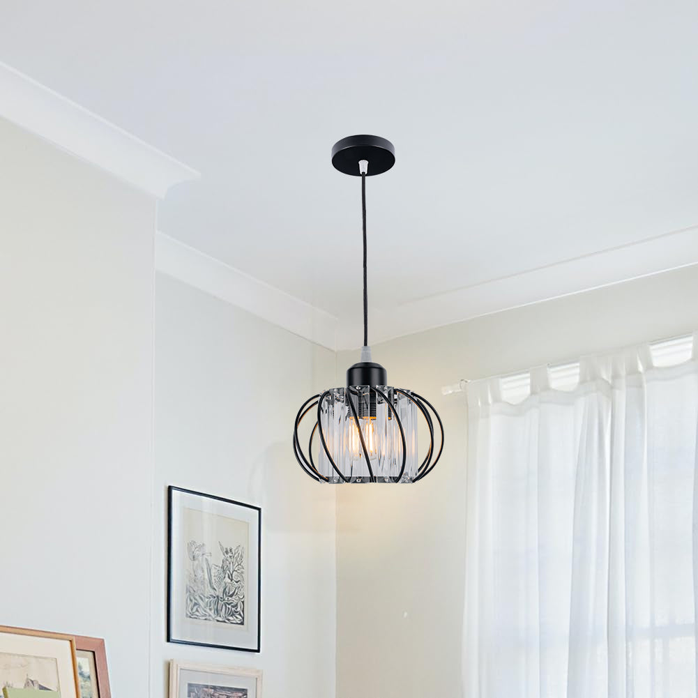 Nordic Glass Globe Pendant Light — Compact Profile, Minimalist Design