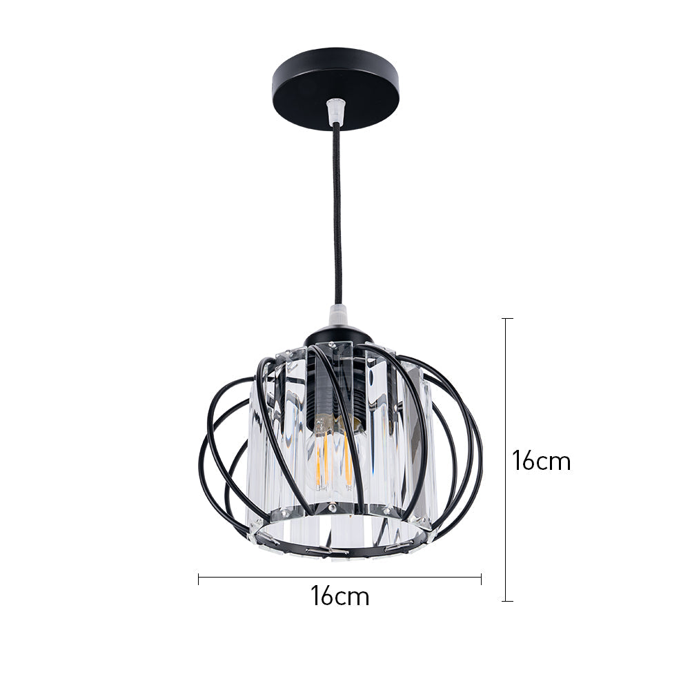 Nordic Glass Globe Pendant Light — Compact Profile, Minimalist Design