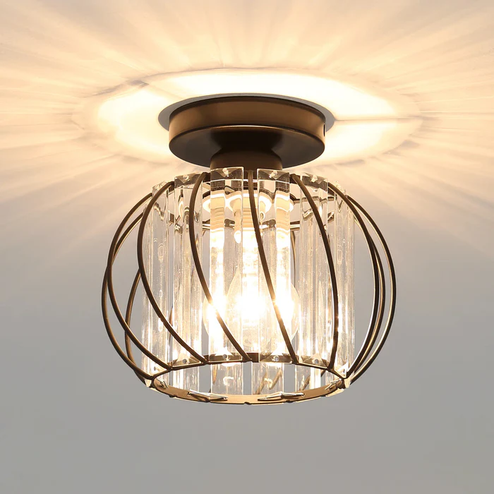 Nordic Glass Globe Pendant Light — Compact Profile, Minimalist Design