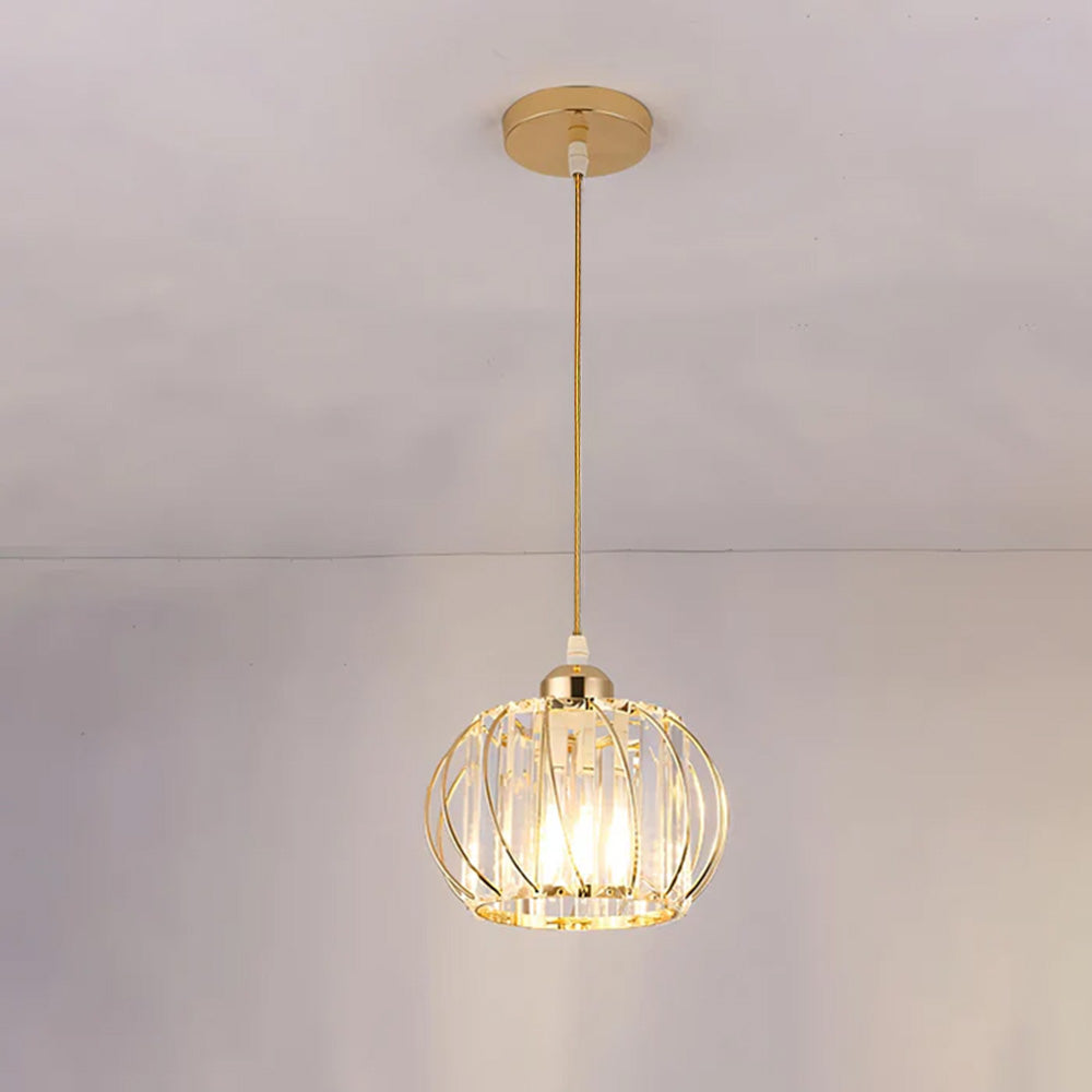 Nordic Glass Globe Pendant Light — Compact Profile, Minimalist Design