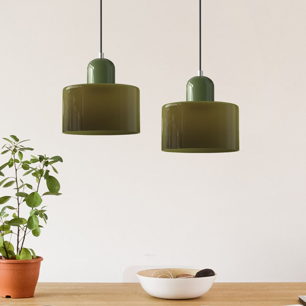 Modern Minimalist Colorful Glass Pendant Light