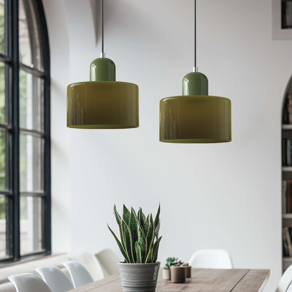 Modern Minimalist Colorful Glass Pendant Light