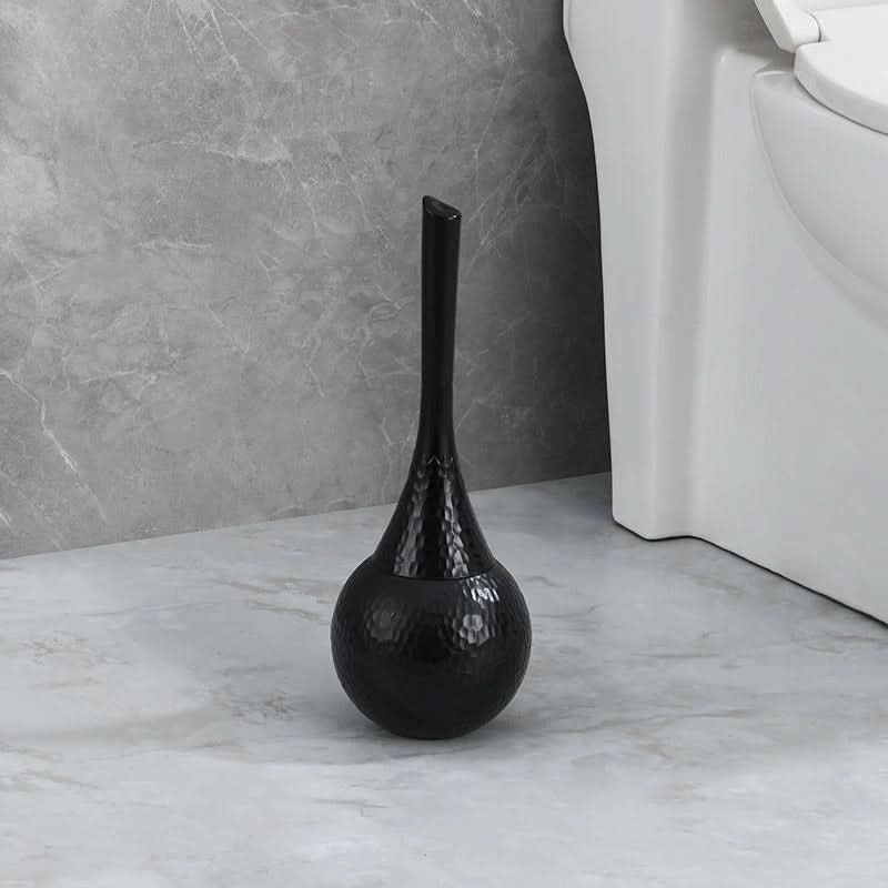Nova Bristle Gold Finish Toilet Brush — Sculptural Ergonomic Design