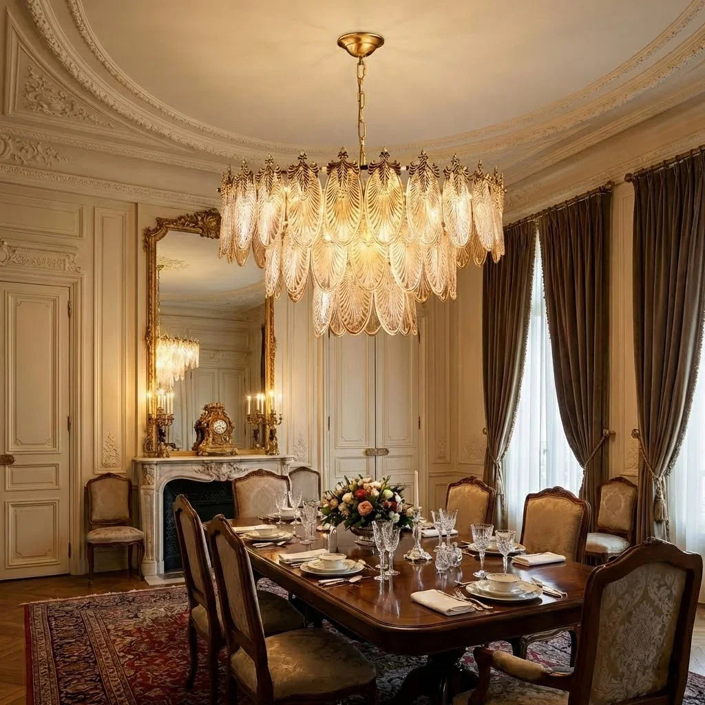 Golden Foliage Crystal Chandelier | wildoxy