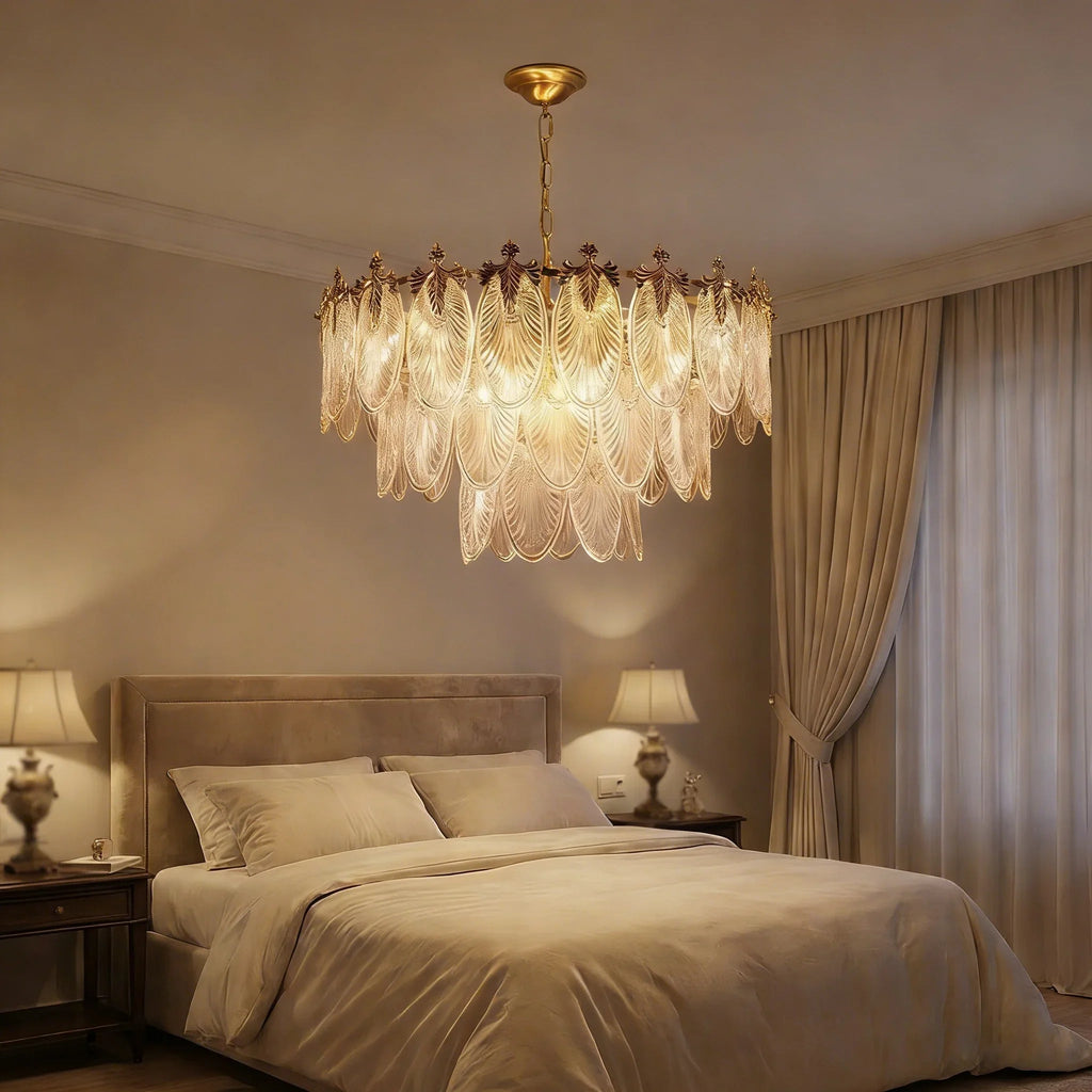 Golden Foliage Crystal Chandelier | wildoxy