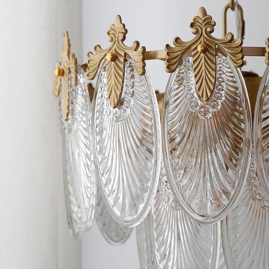 Golden Foliage Crystal Chandelier | wildoxy