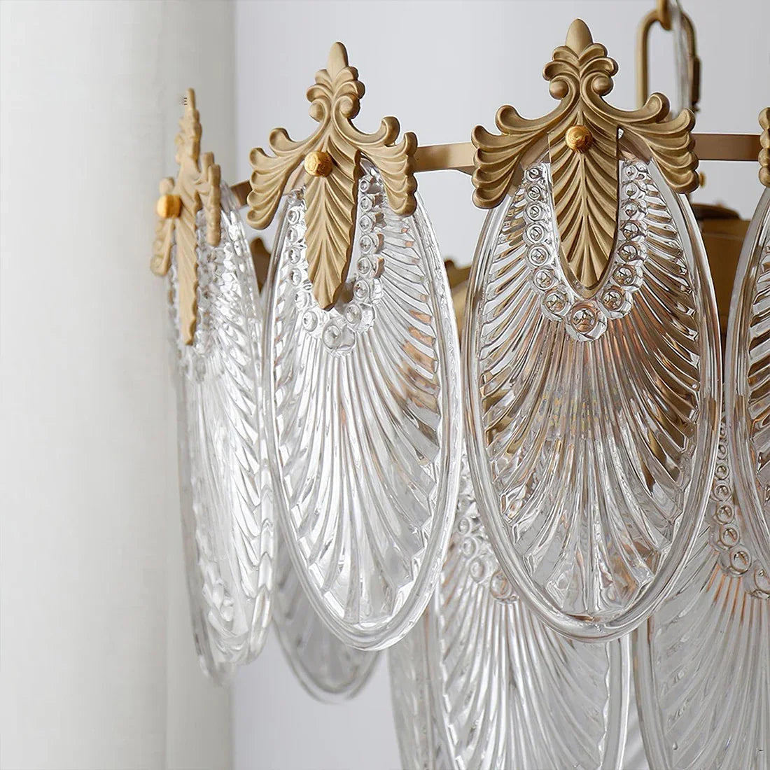 Golden Foliage Crystal Chandelier | wildoxy