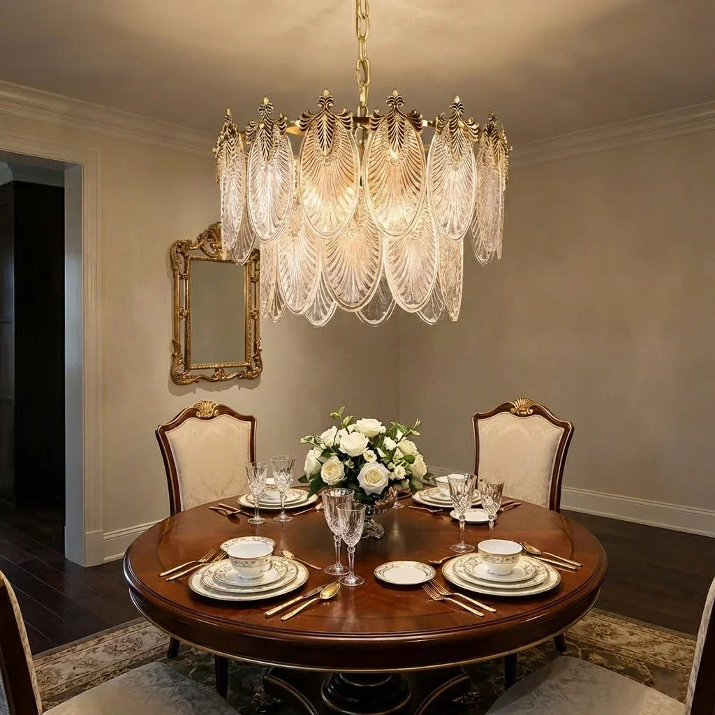 Golden Foliage Crystal Chandelier | wildoxy