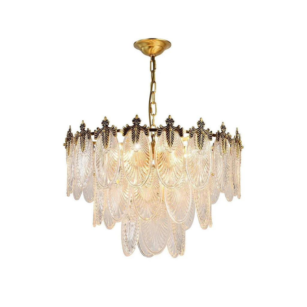 Golden Foliage Crystal Chandelier | wildoxy