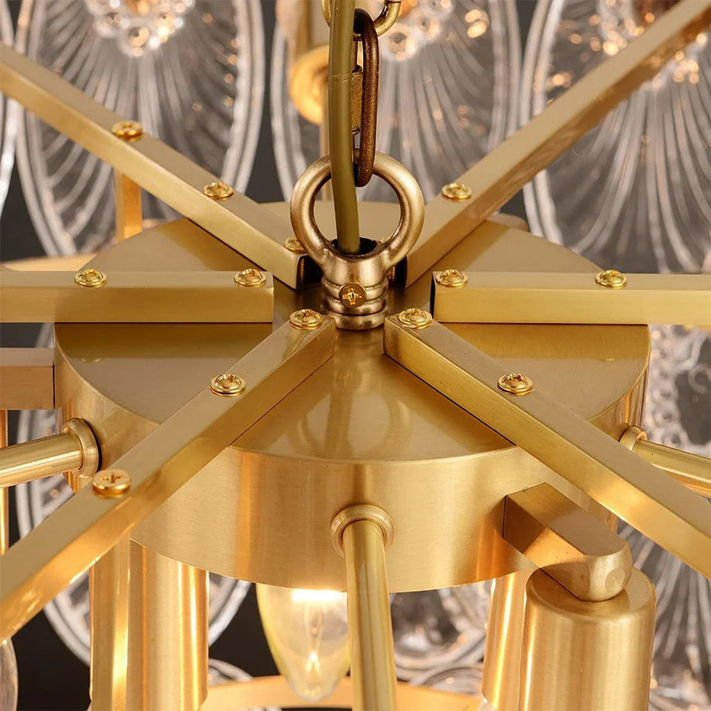 Golden Foliage Crystal Chandelier | wildoxy