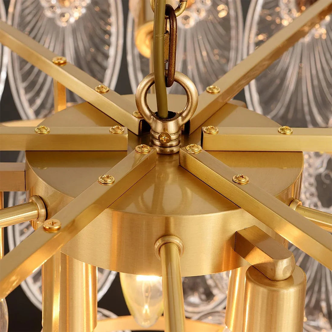 Golden Foliage Crystal Chandelier | wildoxy