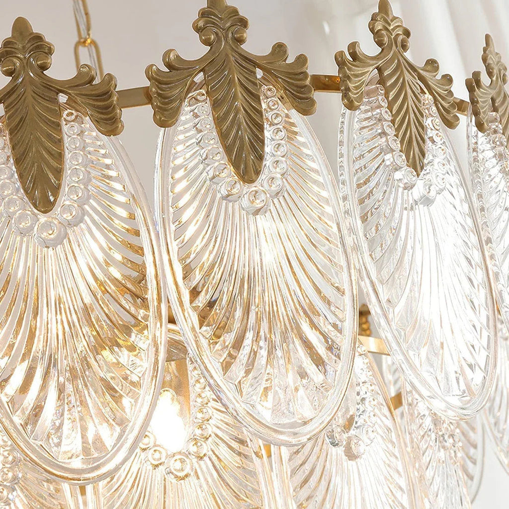 Golden Foliage Crystal Chandelier | wildoxy