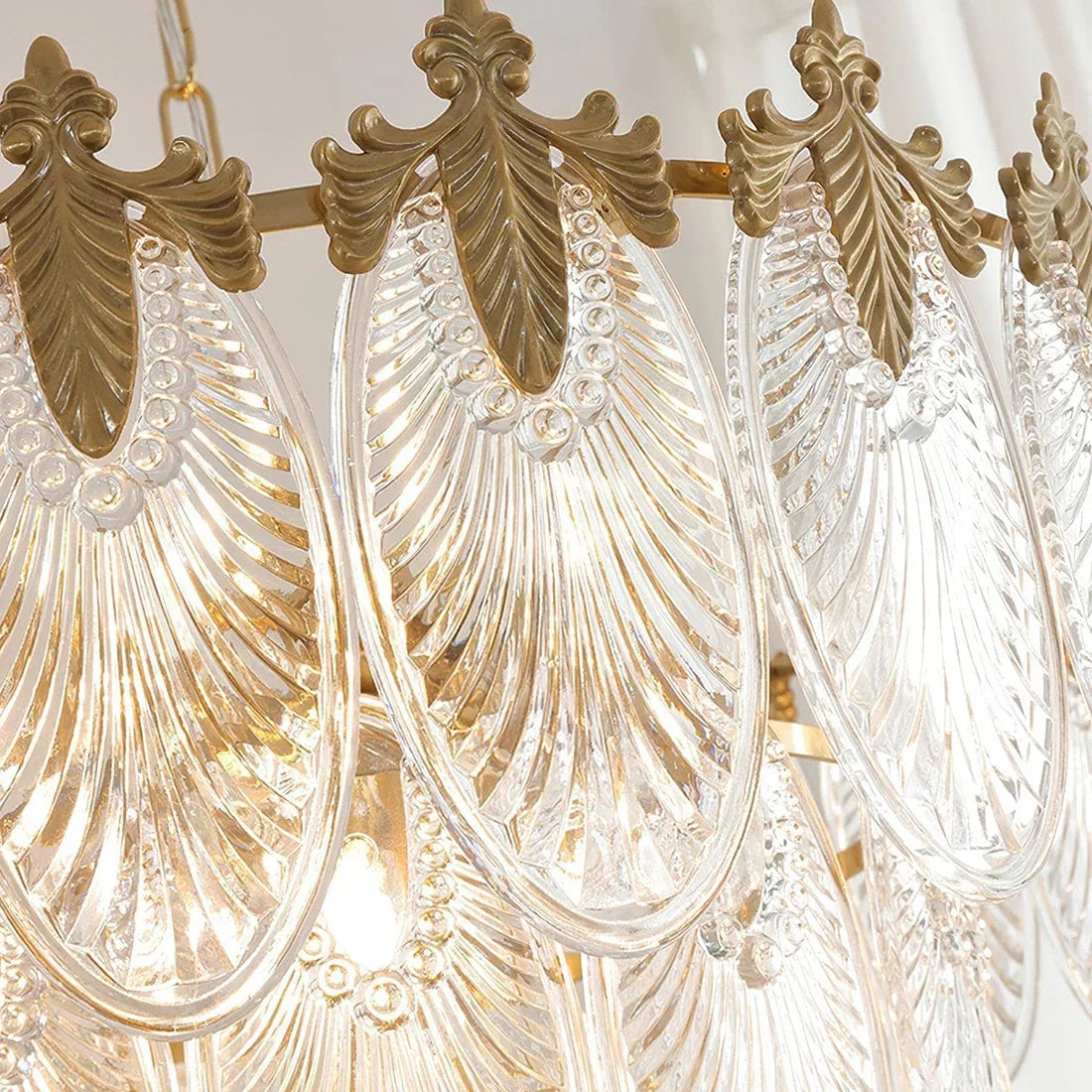Golden Foliage Crystal Chandelier | wildoxy
