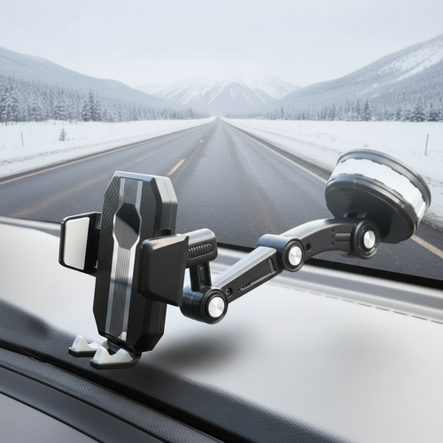 Adjustable Phone Holder — 360° Dashboard & Windshield Mount