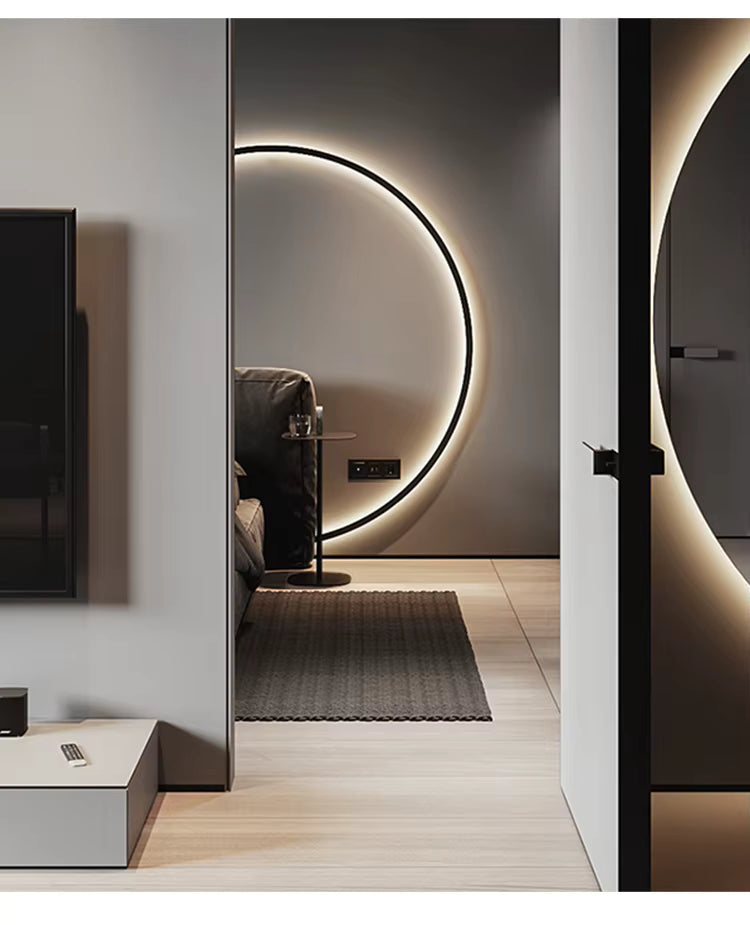 Sun Shaped Round Wall Lamp — Bright LED Lighting, AC 90-260V Compatible