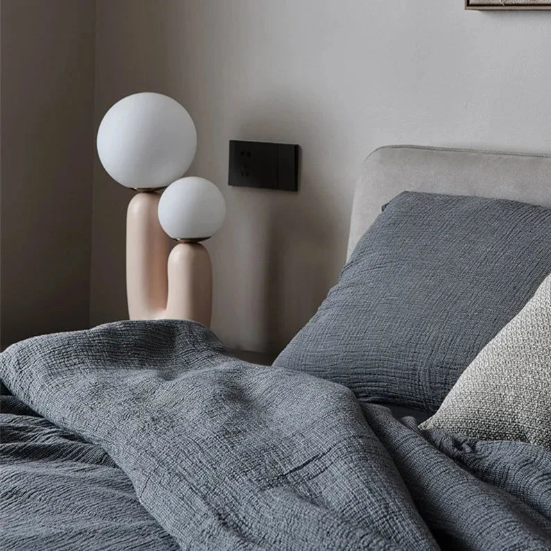 AuroraLume Table Lamp — Dual G9 LED Bulbs, Up-Down Directional Shade