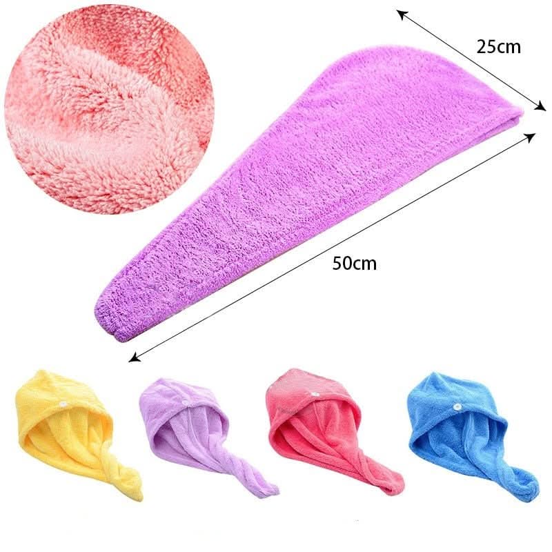 AirGlow Quick-Dry Microfiber Hair Turban — High-Absorbency, Gentle on All Hair Types