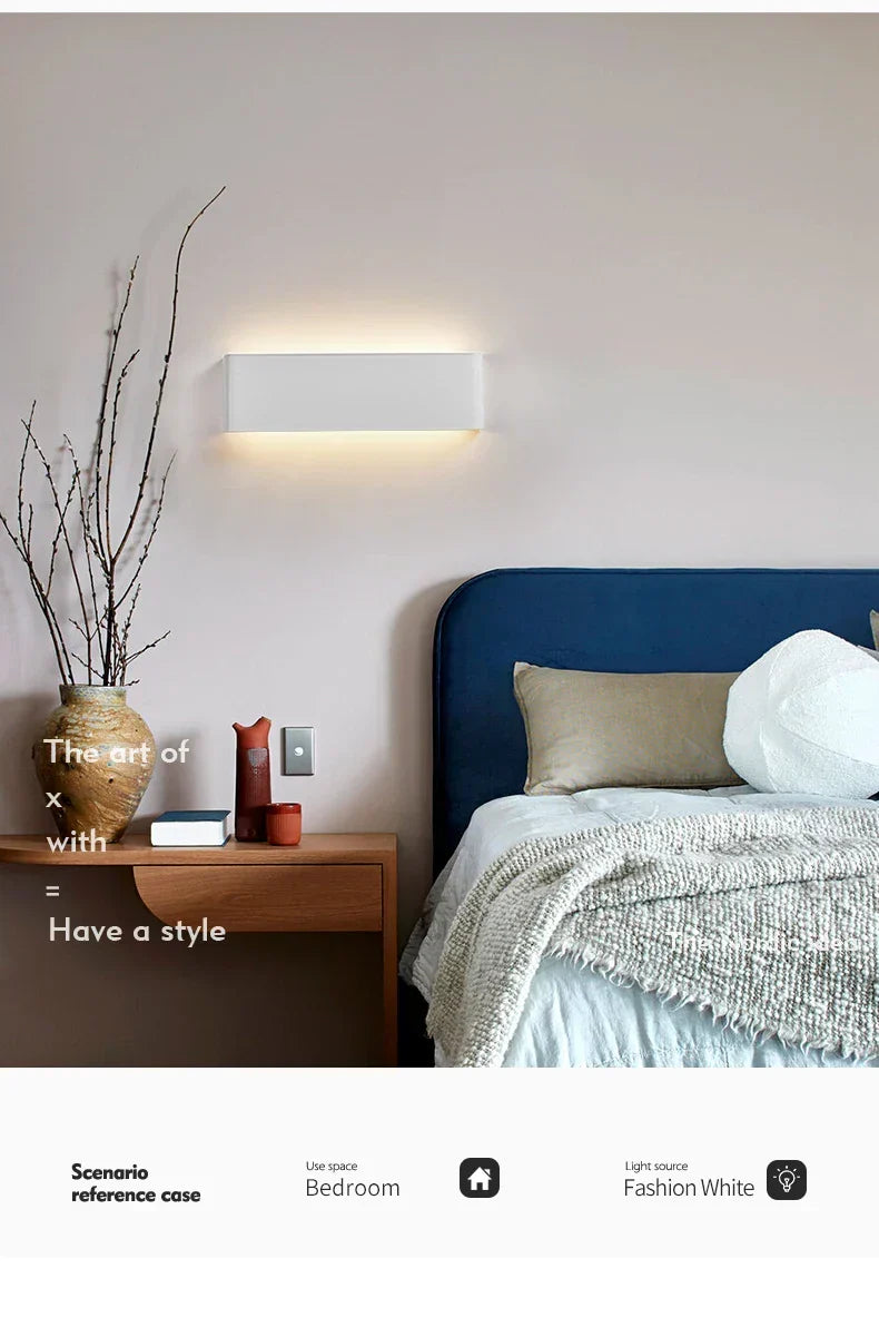 APHRODITE Ultra-Thin Aluminum LED Wall Lamp, Acrylic Shade