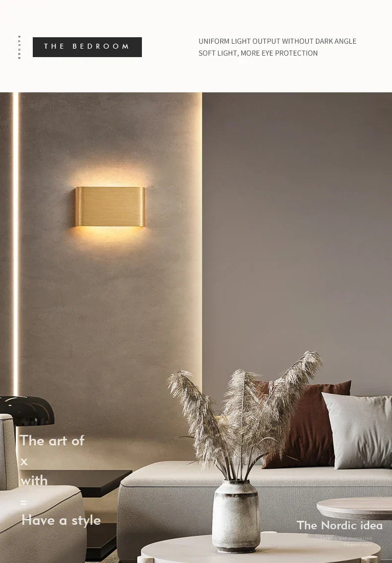 APHRODITE Ultra-Thin Aluminum LED Wall Lamp, Acrylic Shade