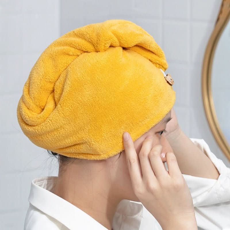 AirGlow Quick-Dry Microfiber Hair Turban — High-Absorbency, Gentle on All Hair Types
