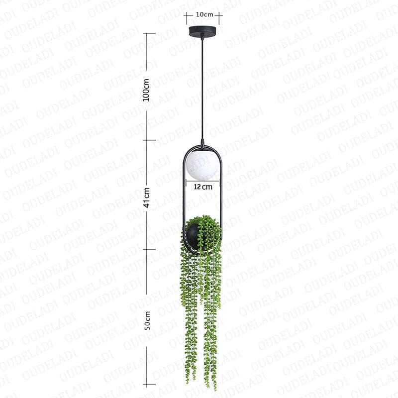 VerdiGlow Wall Planter Lamp — Built-In Planter Shelf, Warm LED Glow