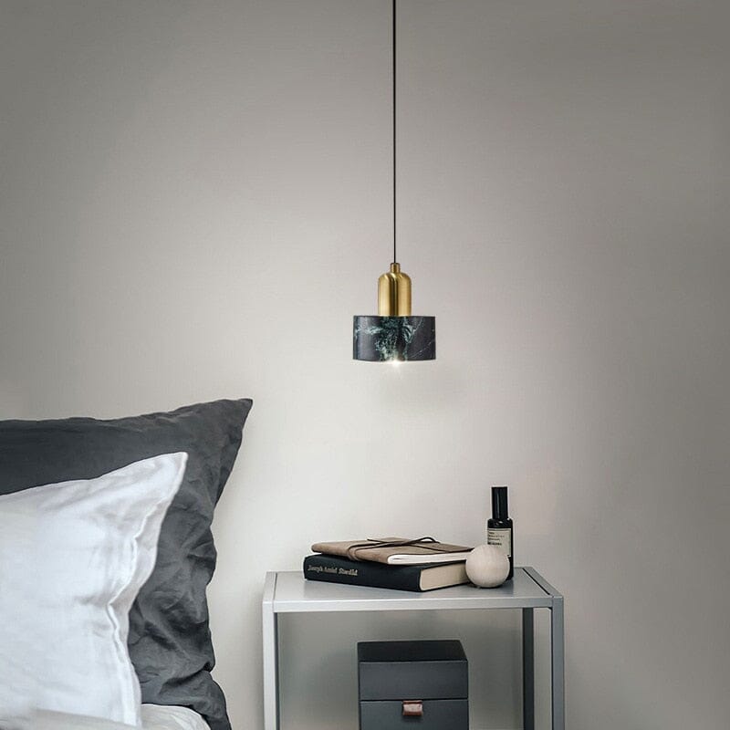 NovaMarble Collection Caelara Pendant Lamp — Natural Marble Texture