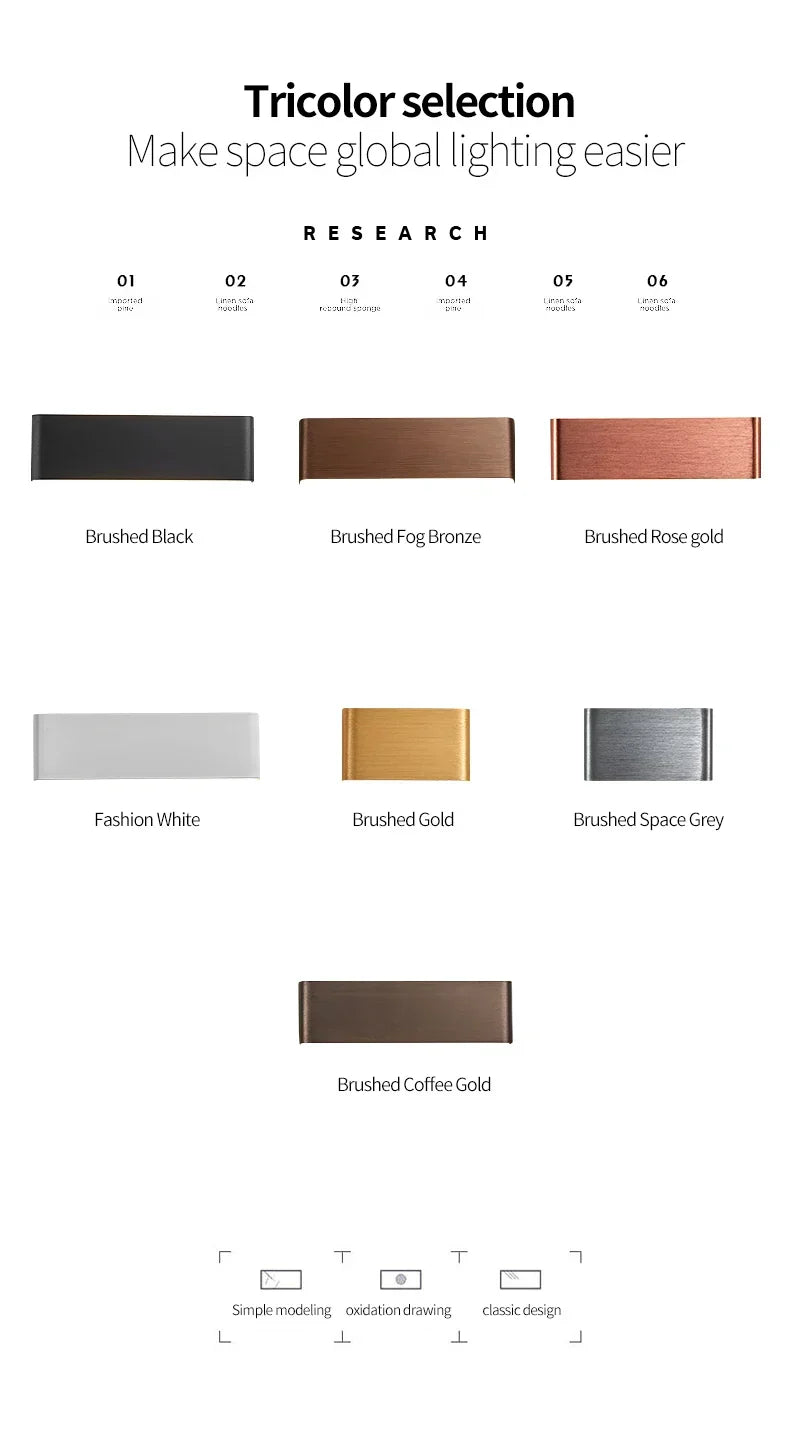 APHRODITE Ultra-Thin Aluminum LED Wall Lamp, Acrylic Shade