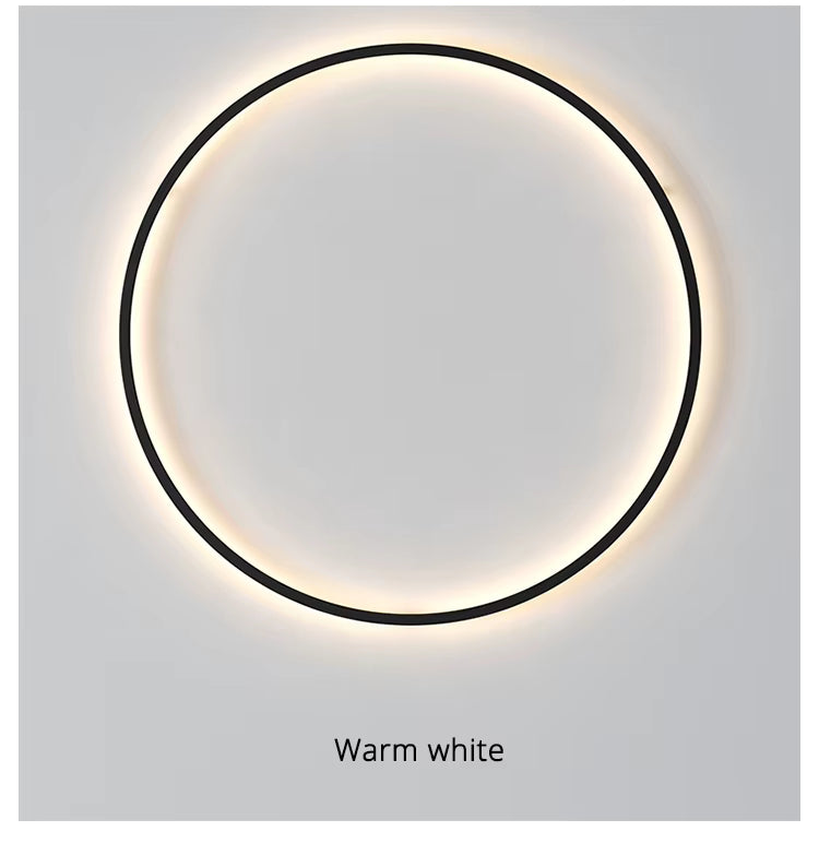 Sun Shaped Round Wall Lamp — Bright LED Lighting, AC 90-260V Compatible