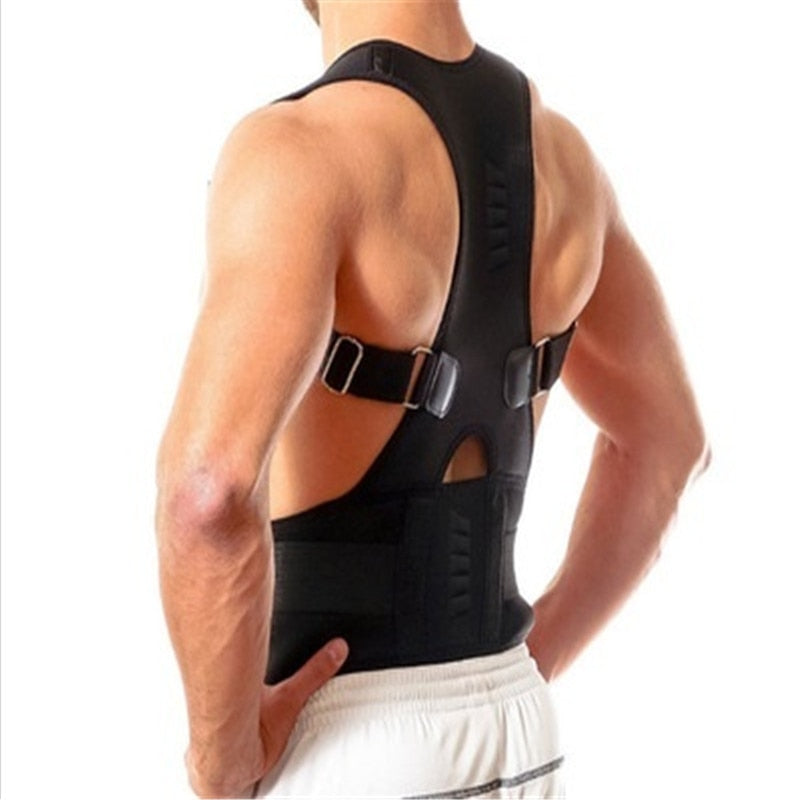 Magnetic Posture Back Brace — Adjustable Support