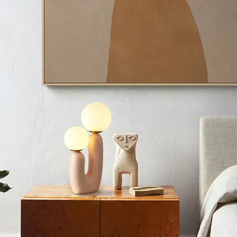AuroraLume Table Lamp — Dual G9 LED Bulbs, Up-Down Directional Shade