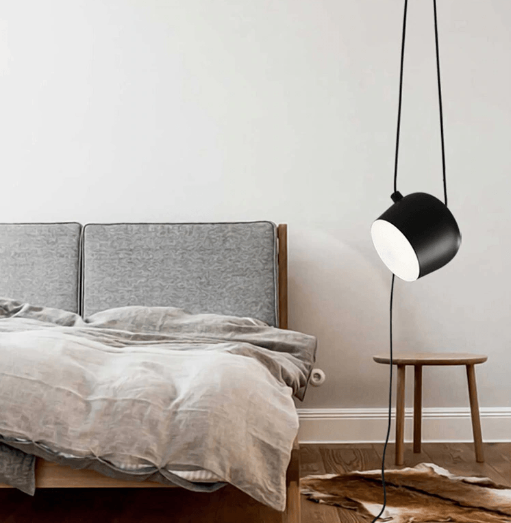 Drum Pendant Lamp — Elegant Cable Hanging Design, Modern Ceiling Light Shade