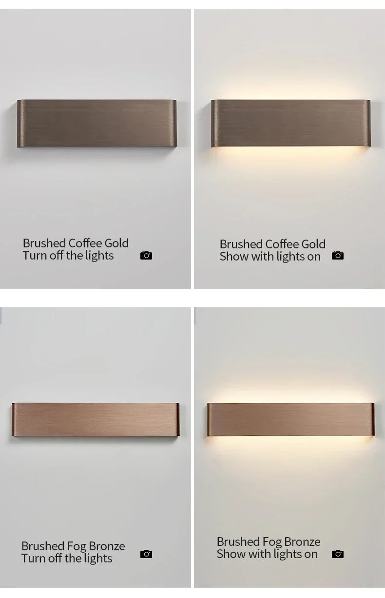 APHRODITE Ultra-Thin Aluminum LED Wall Lamp, Acrylic Shade