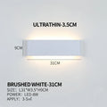 APHRODITE Ultra-Thin Aluminum LED Wall Lamp, Acrylic Shade