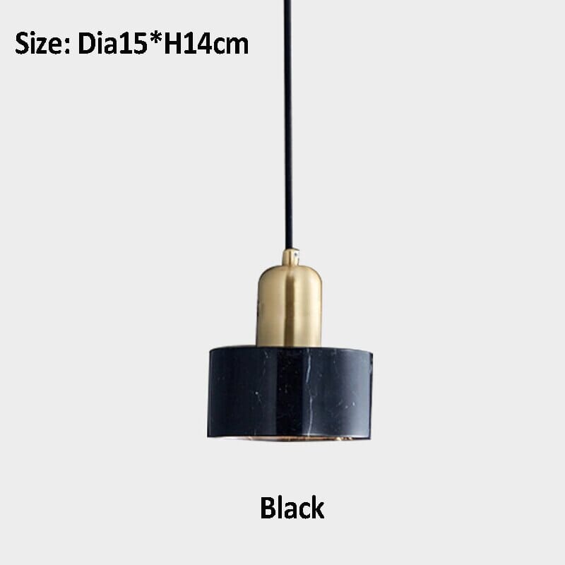 NovaMarble Collection Caelara Pendant Lamp — Natural Marble Texture